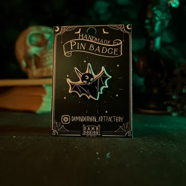 Vámpír Denevér kitűző