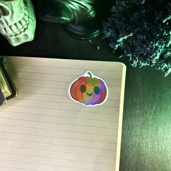 Cuki halloweeni tök holografikus matrica