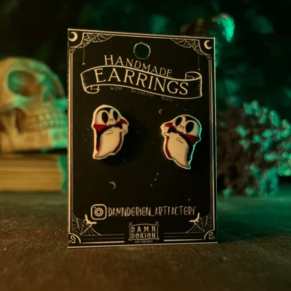 Vámpír ghosty bedugós fülbevaló